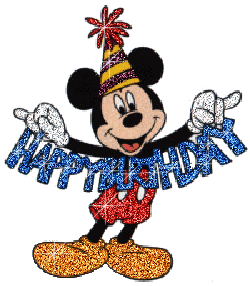 Happy Birthday With Smiling Mickey