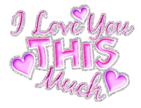 I Love You This Much Pink Graphic
