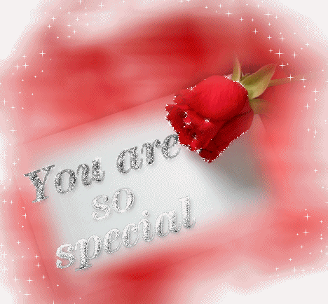 You Are Special Rose Glitter